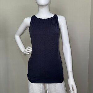 KRISA: NWT, Shirred Halter Top, Size - XS, Color - Graphite, MSRP - $99